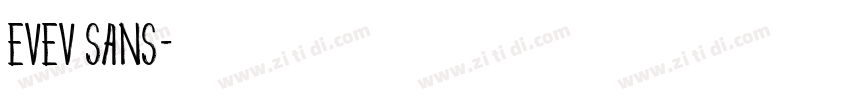 evev sans字体转换